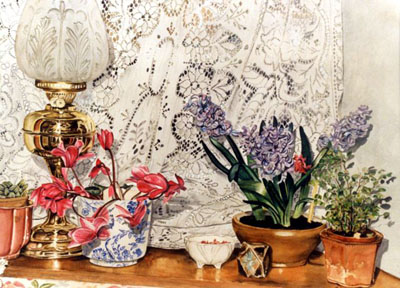 Ref.G18: Still life with lamp.